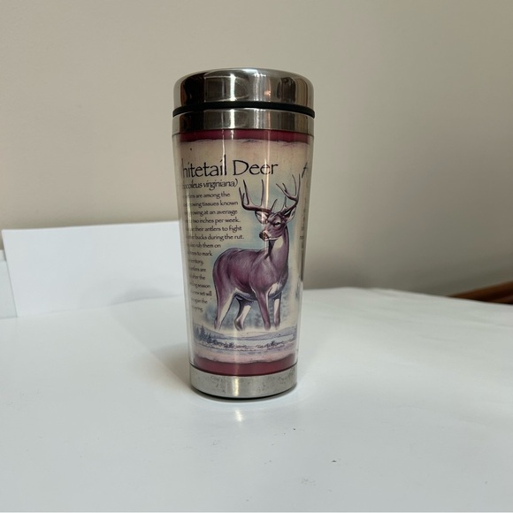 American Expedition Whitetail Deer Insulated Stainless Steel Travel Mug - Picture 1 of 11